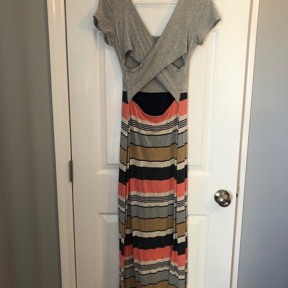 Short sleeve maxi dress